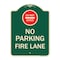 Signmission Do Not Enter No Parking Fire Lane W/ Graphic Heavy-Gauge Aluminum Sign, 24" x 18", G-1824-24149 A-DES-G-1824-24149 - alternate 1